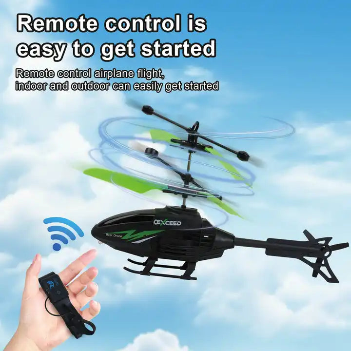 Easy to Fly RC Plane with Gesture Induction Aircraft Watch Remote Controller - Flying Toys Radio Control Mini Helicopter