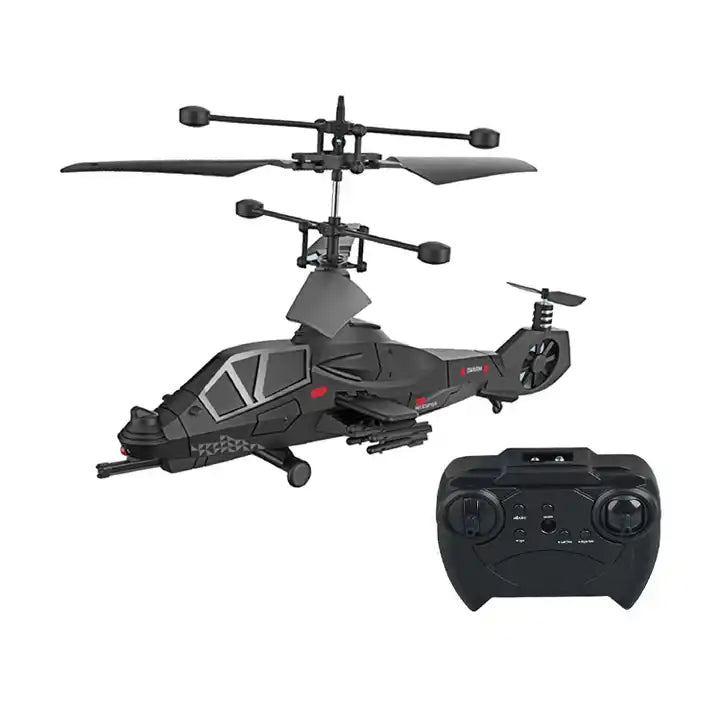 High-performance RC helicopter in flight; keywords: RC helicopters for beginners, best RC helicopters 2024, remote control helicopters with camera, electric RC helicopters, nitro RC helicopters