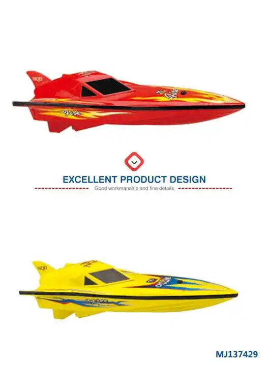 High-Speed 2.4GHz RC Sports Boat - Remote Control Racing Toy for Kids