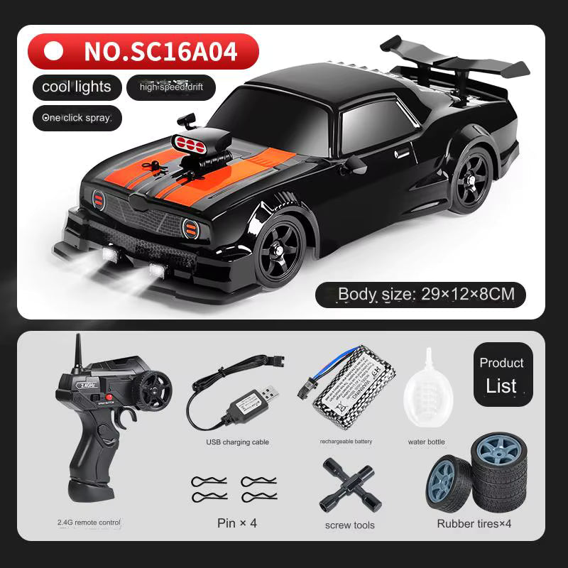 1:16 Scale 2.4G 4WD RC Drift Car – High-Speed Electric, App-Controlled, LED Light, Brushless Motor