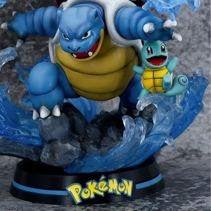 24CM Pokémon Blastoise Luminous Base PVC Model Statue - Anime Action Figure Toy for Kids