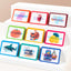 3D Visual English Words Cognitive Card - Literacy Learning Flash Cards for Toddlers