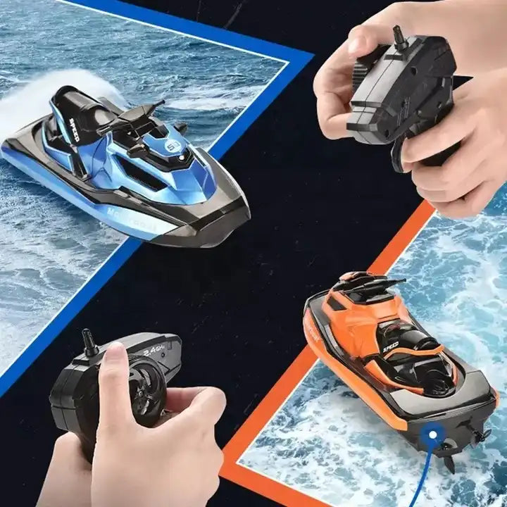 1:47 Jet Ski RC Speed Boat - Remote Control Racing Motorboat with Waterproof Protection