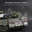 1:18 Scale German Leopard RC Tank - Battle-Ready with Smoke, Vibration, and Bullet Launching