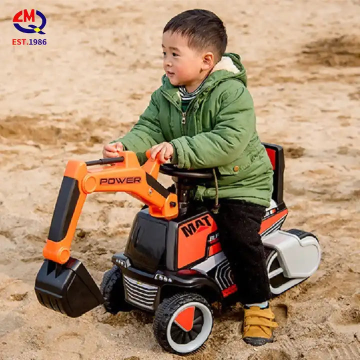 6V Rechargeable Kids Battery Ride Cars - Electric Tractor and Excavator Fun