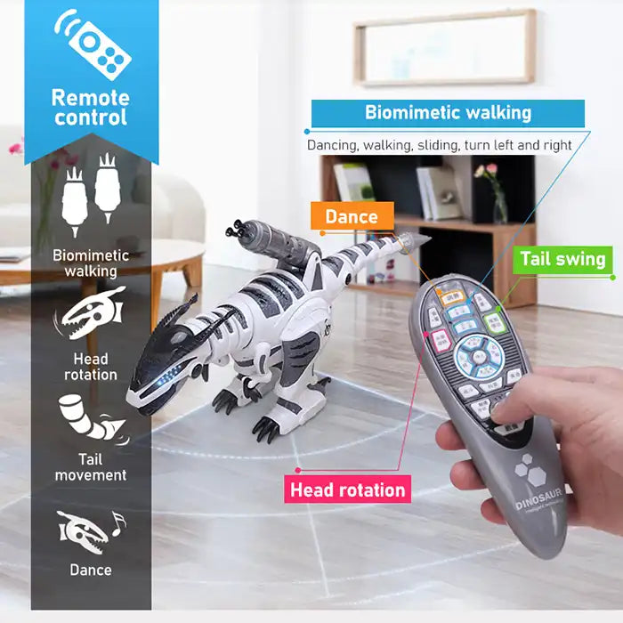 Inductive Intelligent Battle Dragon RC Dinosaur Toy | Remote Control Walking Robot for Kids (Ages 3+)