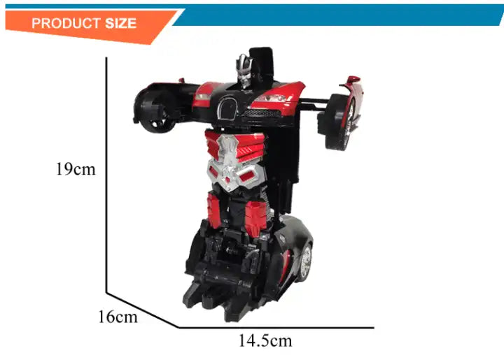 J1:18 Remote Control Car – Transforming Robot One Button Transformation Toy Car Robots for Kids