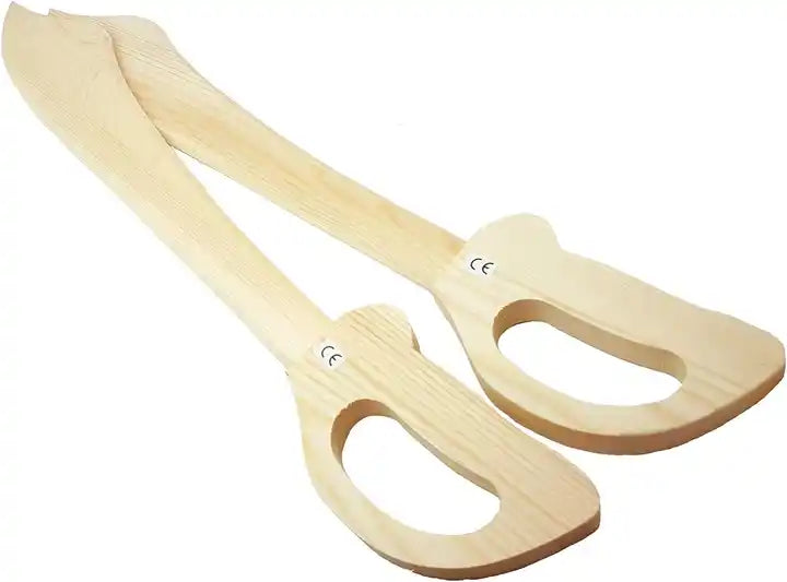 Scimitar Style Wooden Toy Sword for Kids ?? Lightweight and Durable Middle Eastern & Asian Design for Imaginative Play