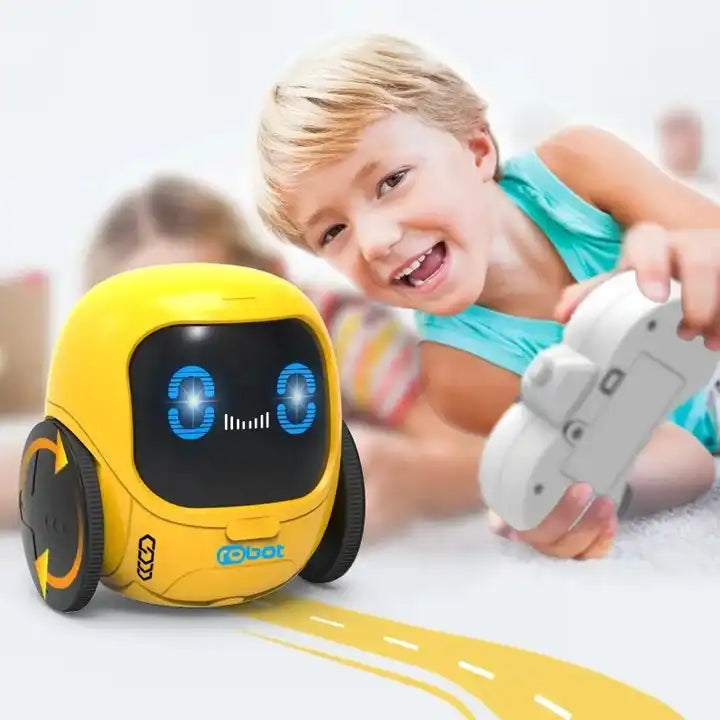 Intelligent Mini Dancing Robot Toy - Educational Remote Control Robot with Sound and Light for Kids