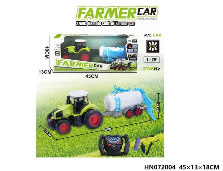 1:16 Scale Remote Control Farmer Tractor Toy Car