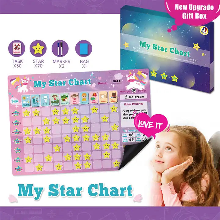 Behavior Magnetic Reward Chart System 30 Behavior Chore Charts for Kids Refrigerator Magnets Stickers