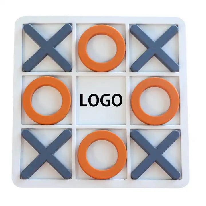 XO Chess Game Stacking Toy ? Silicone Puzzle Education Set for Kids ? Fun Intelligence Development Toy