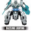 2022 Electric Intelligent RC Robot Toy with Spray Lighting - Multi-Function Kid's Toy(Silver)