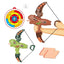 Children?s Interactive Play Game Outdoor Shooting Target Toy | Dinosaur Soft Bullet Bow and Arrow Toy Set