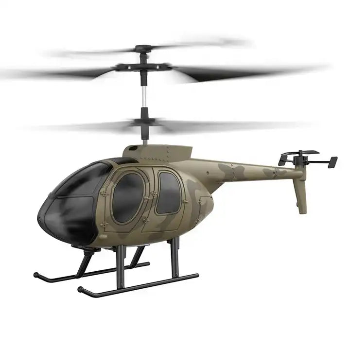 2.4GHz RC Remote Control Military Helicopter - 4CH LED Lights Altitude Hold Aircraft for Adults Collections