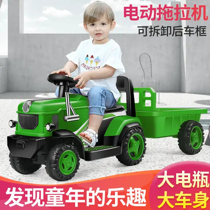 Kids Electric Tractor Scooter Ride-On - Battery-Powered Toy Car for Toddlers