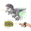 2.4G Remote Control Walking Velociraptor Dinosaur Toy - Interactive Spray Dinosaur with Sound and Light