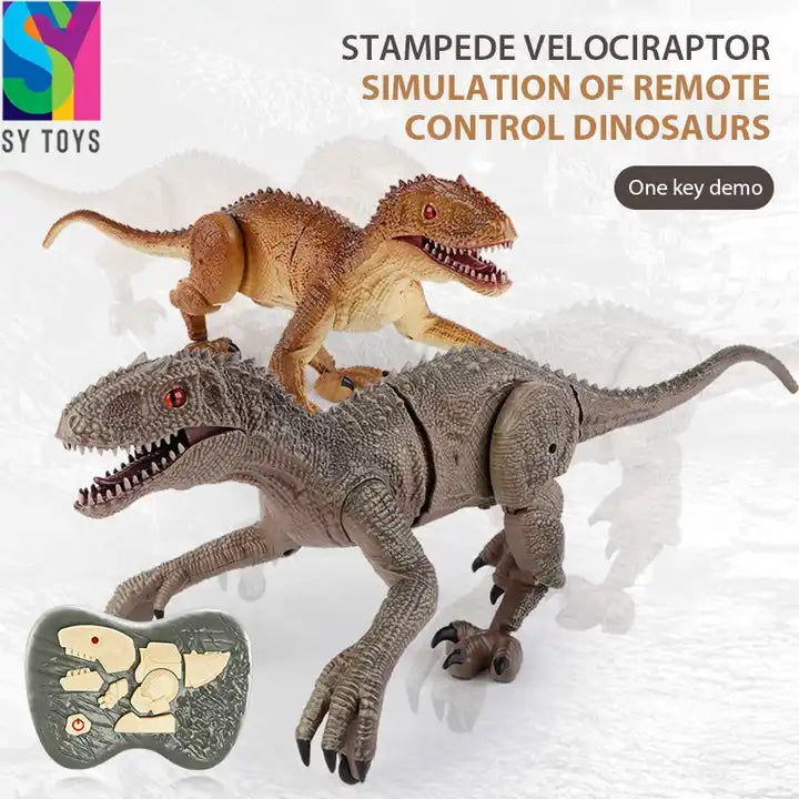 SY 2.4G Remote Control Jurassic World Raptor - Electric Walking Dinosaur Model