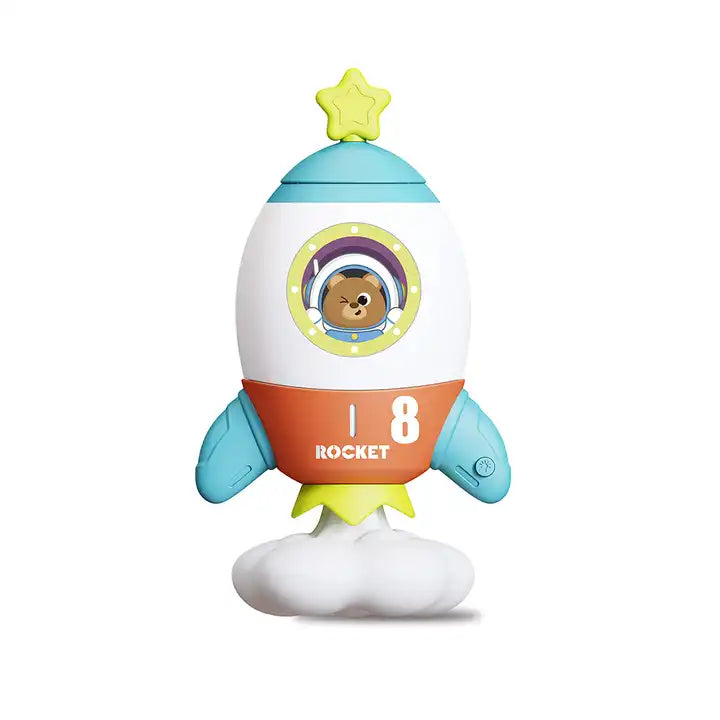 Custom Rocket Shape Coin Bank | Space Series Kids Plastic Piggy Bank