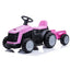 Electric Children Ride-On Car - Battery-Powered Plastic Tractor for Kids