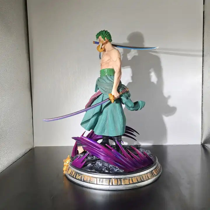 Roronoa Zoro Three-Blade Anime Figure – One Piece Collectible GK Manga Statue Model Toy