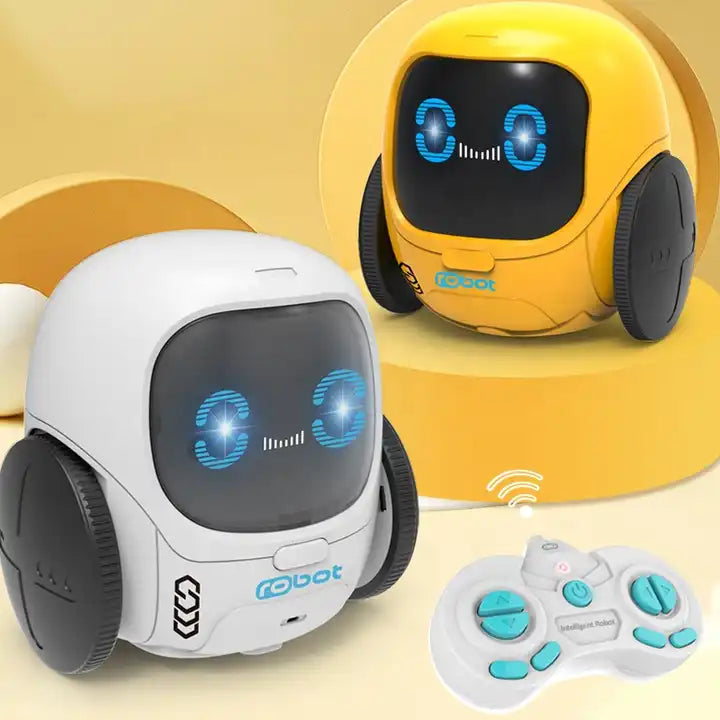 Intelligent Mini Dancing Robot Toy - Educational Remote Control Robot with Sound and Light for Kids