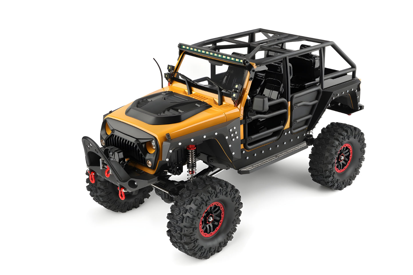 WLtoys 104026PRO 1/10 2.4G RC Electric Rock Crawler Truck with Winch – 4WD Off-Road RC Car