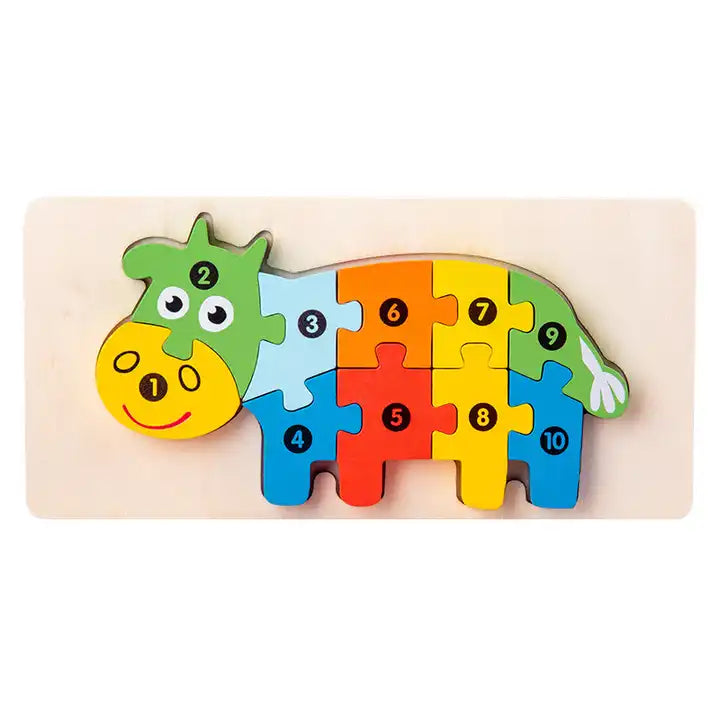 Guess Who I Am Wooden Matching Puzzle Game | Animal & Traffic Puzzles | Iron Box Storage for Kids