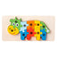 CPC Best 3D Eco-Friendly Dinosaur Car Cartoon Jigsaw Puzzle Educational Wooden Game for Kids