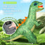 RC Walking Inflatable Tyrannosaurus Dinosaur Toy - 2.4G Remote Control Simulation for Kids Ages 5-10 Years