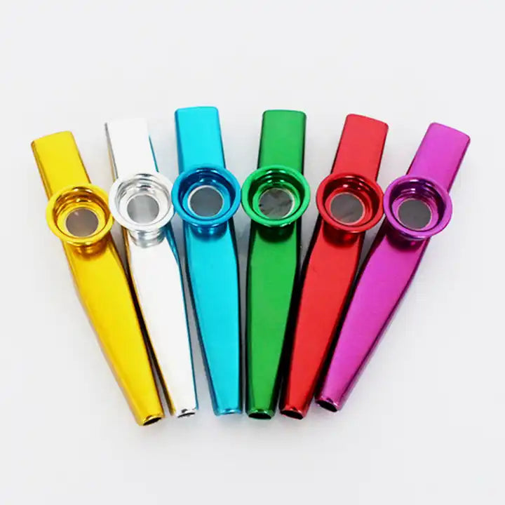 Metal Kazoo | Classic Mini Percussion Musical Instrument for Kids & Adults | Professional Aluminum Kazoo