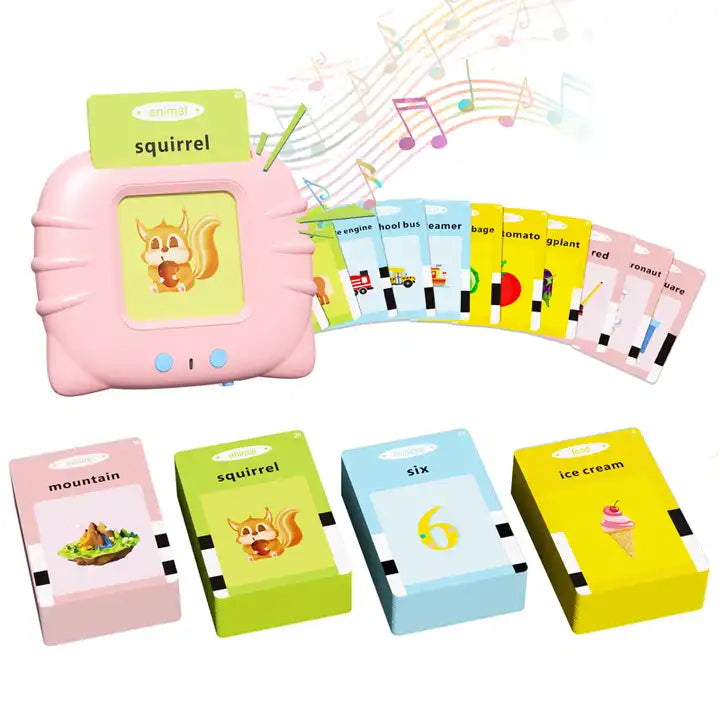 NEWYES Talking Flash Cards Learning Device - Educational Toys Talking Cognitive Card