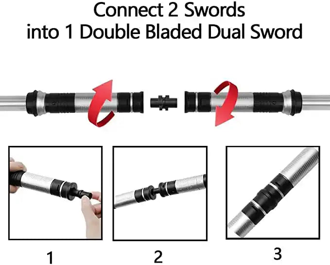 BB Light-Up Pixel Sword ? LED Flashing Lightsaber Toy for Kids with Mosaic Pixel Design