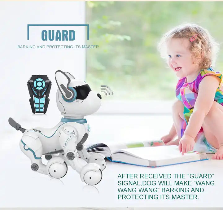 Remote Control Robot Dog Toy - Interactive Touch and Voice Control RC Pet