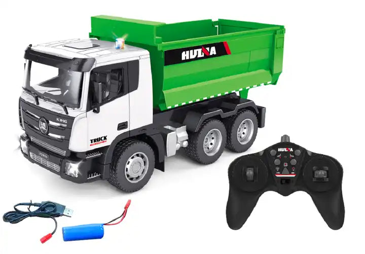 1:18 Scale RC Dump Truck - Remote Control Construction Vehicle for Kids