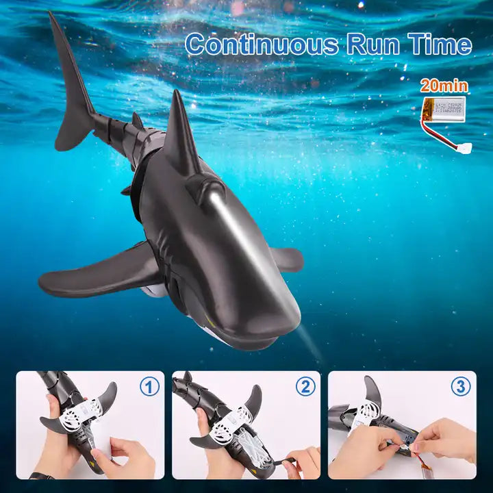 Small Size Underwater Robot Electric Shark - Remote Control Swimming Pool Toy