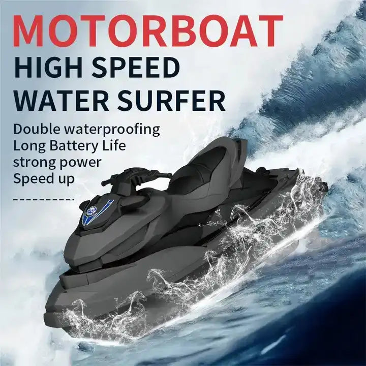 Small Size Electronic Remote Controlled RC Race Boat - Underwater Toy for Kids