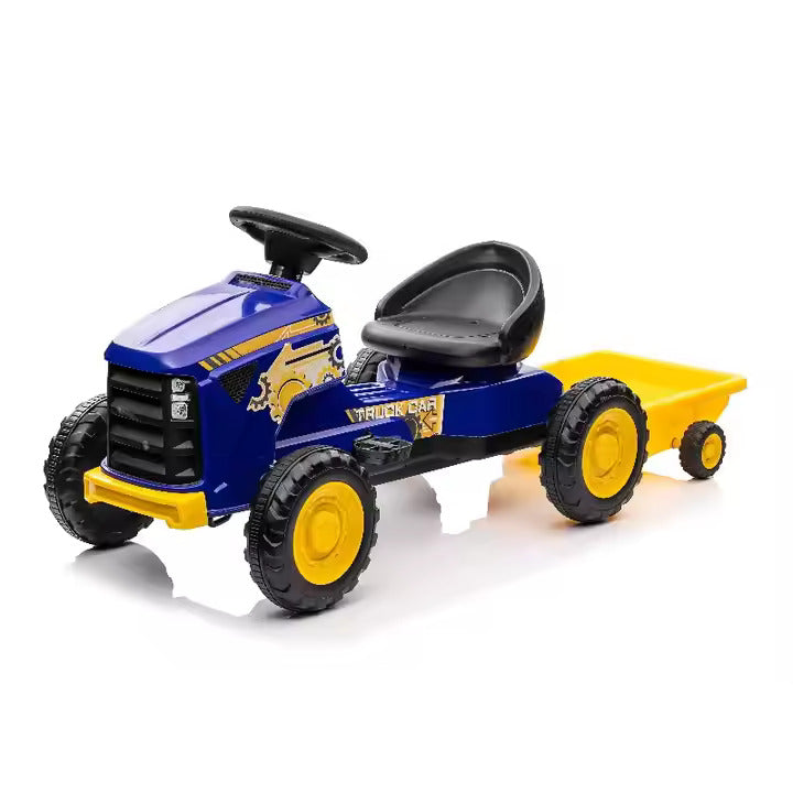 12V Electric Kids Ride-On Car - Plastic Tractor for Children