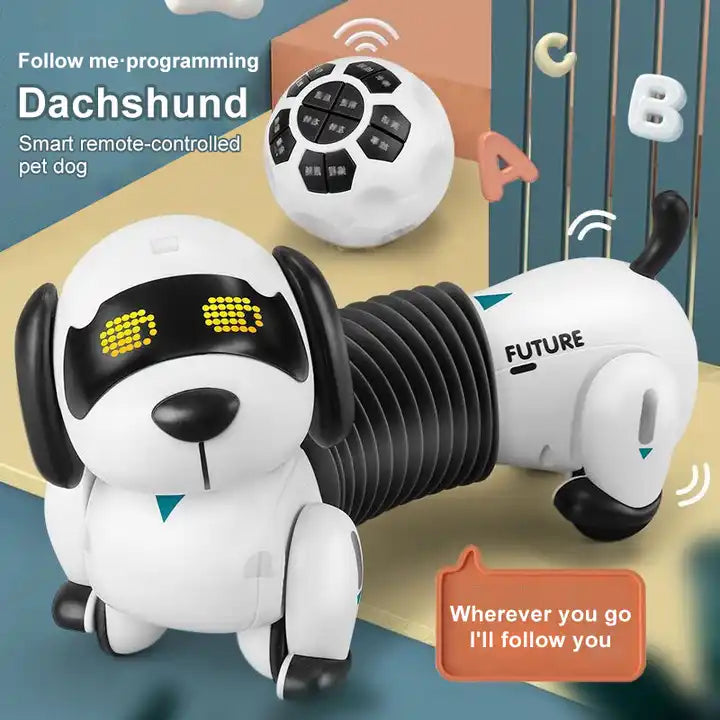 Remote Control Dancing Robot Dog Toy - Interactive Mini Pet Robot