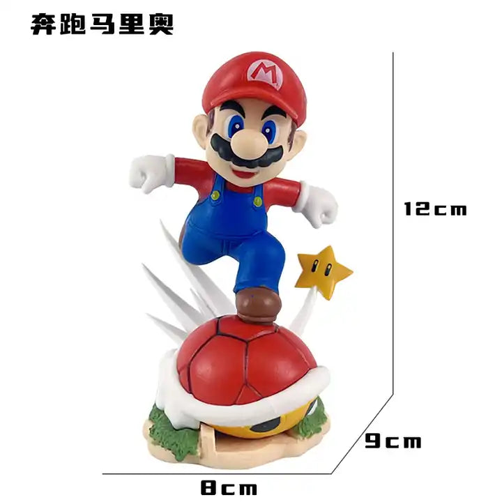 Anime-Inspired Super Mario Desktop Ornament – Iconic Run Pose Mario Model for Collectors and Decor