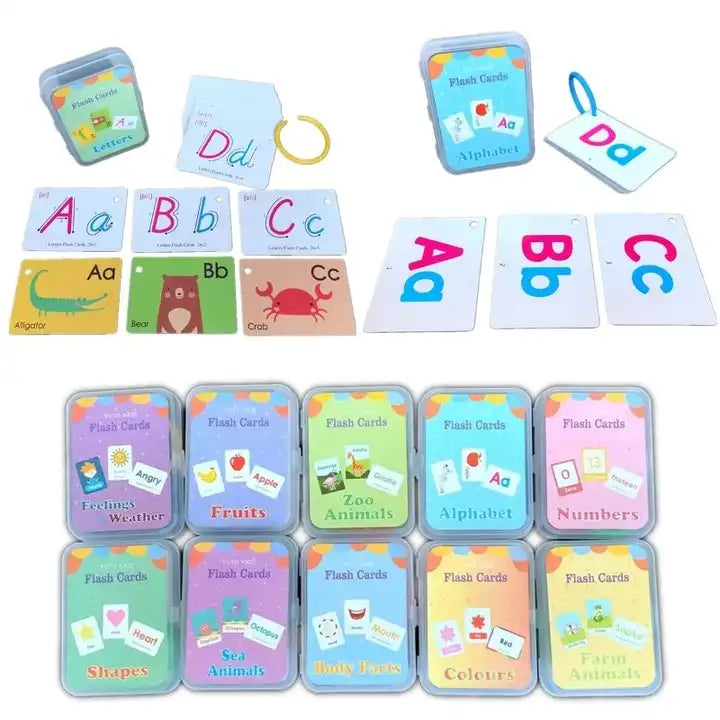 Eco-Friendly Design Custom Learning Cards - Alphabet Flash Card Preschool Montessori Educational Toys