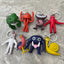 3D Cartoon Anime Keychain | Rainbow Monster PVC Action Figure Keychain Toy for Kids Gift Set - 7CM Collectible Figures