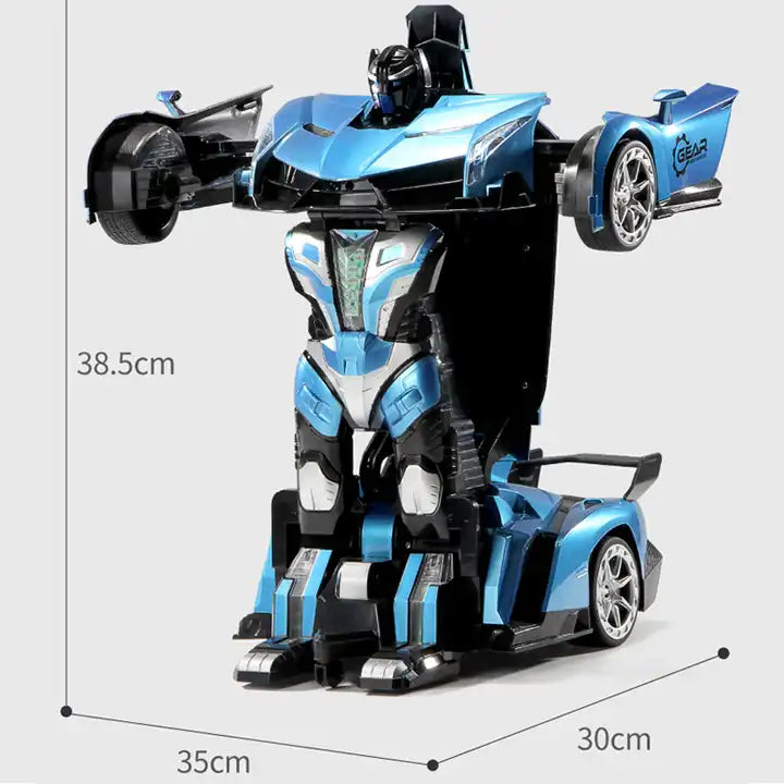 1:10 Deformation Robot Car Watch - Remote Control Car with Music and Transforming Features