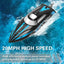 2.4Ghz RTR Remote Control Boat with Self-righting High Speed as kids gift presents (795-3 Black)