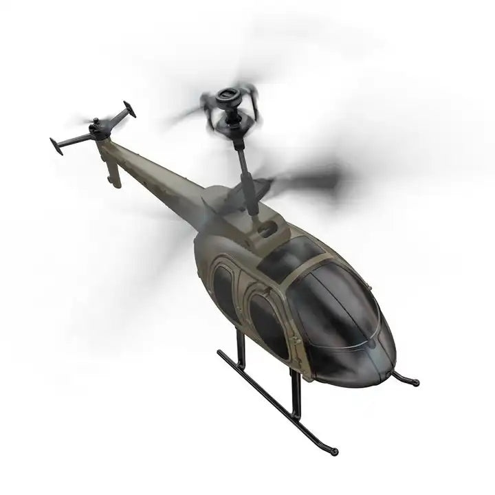 2.4GHz RC Remote Control Military Helicopter - 4CH LED Lights Altitude Hold Aircraft for Adults Collections