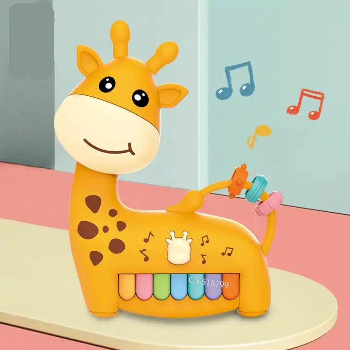 High-Quality Giraffe Musical Piano Toy | Light-Up Educational Keyboard for Babies