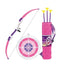 Sport Girls Bow and Arrow Play Set | Pink Plastic Archery Toy Set for Kids | Fun Shooting Game