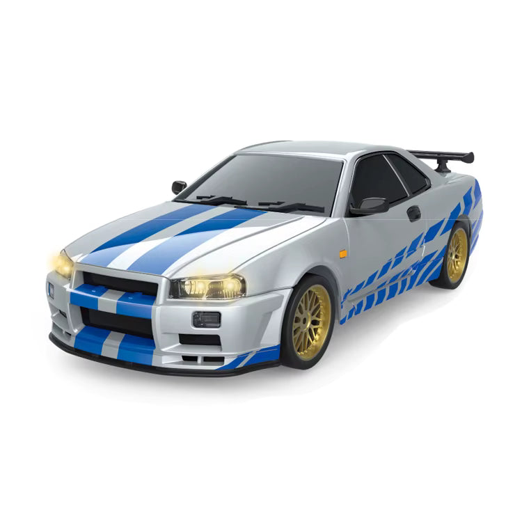 1:18 GTR Metal Body RC Drift Car with Gyroscope – Electric App-Controlled Race Car