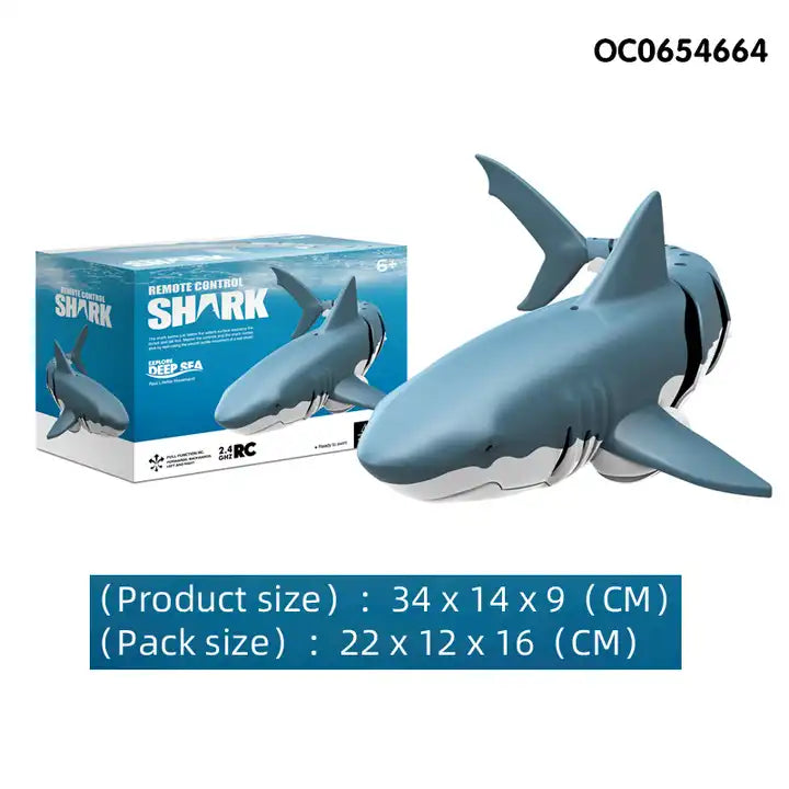 Remote Control Plastic Shark Toy - 2.4G RC Animal for Summer Pool Water Games