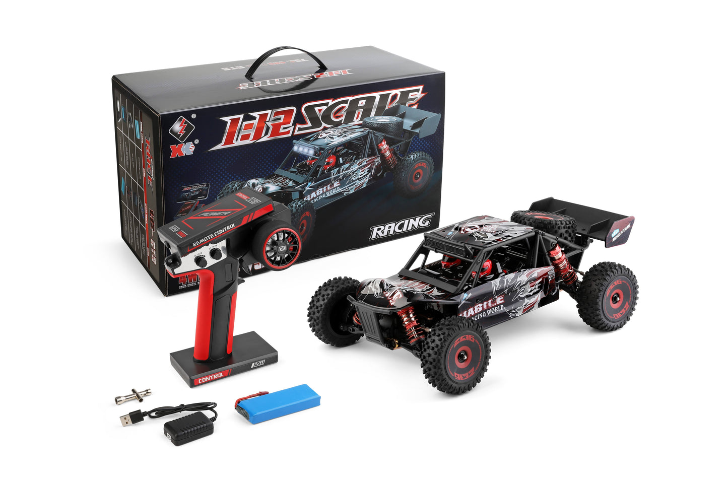1/12 Scale Off-Road Brushless RC Desert Truck – High-Speed 4WD Racing Remote Control Car